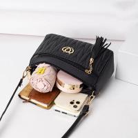 Bolso cruzado de cuero PU para mujer, bolsa de hombro con cremallera de gran capacidad, con hilo de bordar, a la moda, novedad - details 17