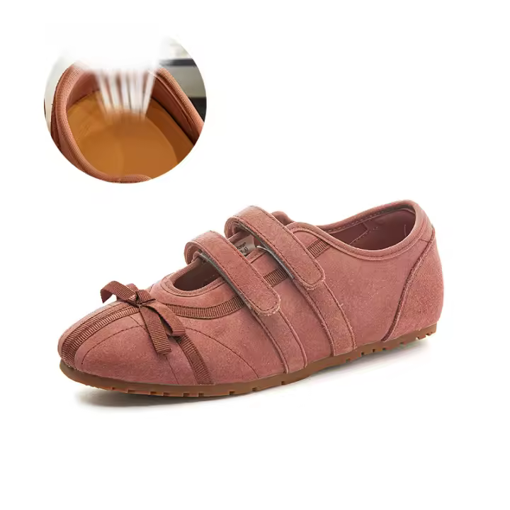 Plantillas de piel de cerdo zapatos Mary Jane nuevos zapatos individuales de cuero de las mujeres casual Velcro zapatos de las mujeres - 1