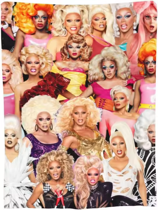 Manta Suave de Flanela RuPaul Drag Race Ideal para Sofá, Coche, Camping, Yoga, Viajes, Decoración del Hogar Regalo de Manta de Playa Cómoda - 1