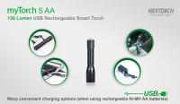 Linterna Inteligente NEXTORCH S Modos de Policía Militar Táctico y Silvio Fuente de Alcalgen AA - details 8