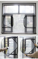 Mosquitera con cremallera para ventana, cortina de puerta, se puede personalizar, invisible, nuevo estilo - details 2