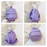 Mochila holográfica de nailon coreano para mujer, bolsa escolar pequeña informal de Color sólido, bolsa de viaje para adolescentes, bolsa escolar para estudiantes - details 4