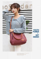 Bolso de hombro de mujer de lona cruzado de gran capacidad para estudiante literario simple - details 15