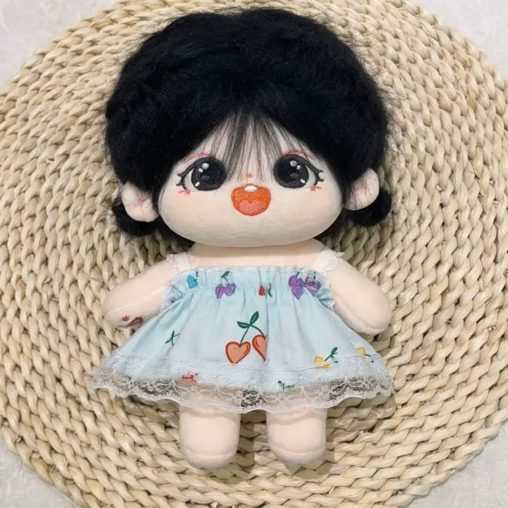 Muñeca linda de algodón de 20cm, accesorios de ropa de muñecas de peluche, ropa de vestidos de moda, falda, muñecas Idol EXO, nuevo - 1