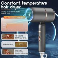 Scttomon Secador de Pelo Profesional 2000W Secador Iónico Plegable con 3 Temperaturas y 2 - details 0