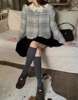 Mocasines sin cordones de ante con punta redonda para mujer, zapatos planos de piel - details 21