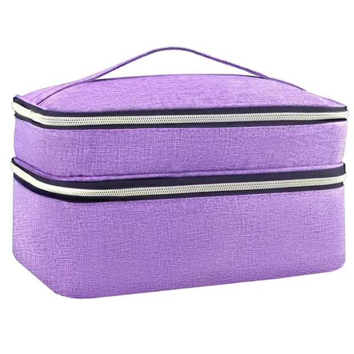 Bolsa organizadora de suministros de costura, caja de costura de doble capa, bolsa de almacenamiento de accesorios, B - 1