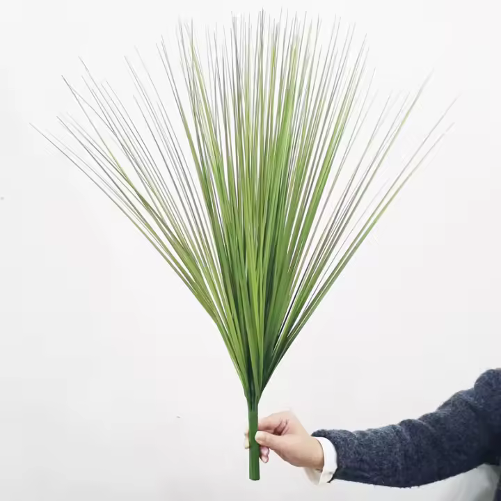 Pampas de imitación de hierba Artificial para interiores, 10 piezas, 60cm, trigo falso, para decoración del hogar, tienda de bodas - 1