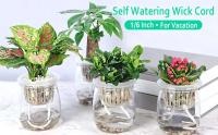 Pantalla de cojín de malla con orificio de drenaje para plantas en maceta de 40 pies con alambre central hidropónico de autorriego, agua automática para vacaciones DIY - details 0