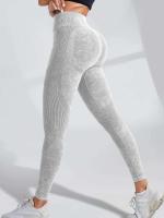 Body sin costuras para gimnasio para mujer, pantalones de yoga de secado rápido para realzar la cadera, monos deportivos con texto para correr y mujer - details 29