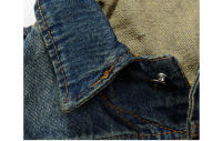 Chaleco vaquero informal para hombre con estilo de cuello, ajustado, sin mangas, rasgado, moda Hip Hop, Material exterior de algodón - details 3