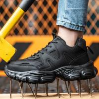 Zapatos de protección para hombre y mujer, zapatillas de trabajo, zapatos de seguridad a la moda, antigolpes, antipinchazos, indestructibles, botas de trabajo, 2025 - details 6
