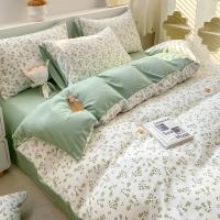 Conjunto de Cama Floral Retro Coreano Sábanas de Algodón Lavado 100%, Funda de Edredón Suave, Funda de Almohada - details 15