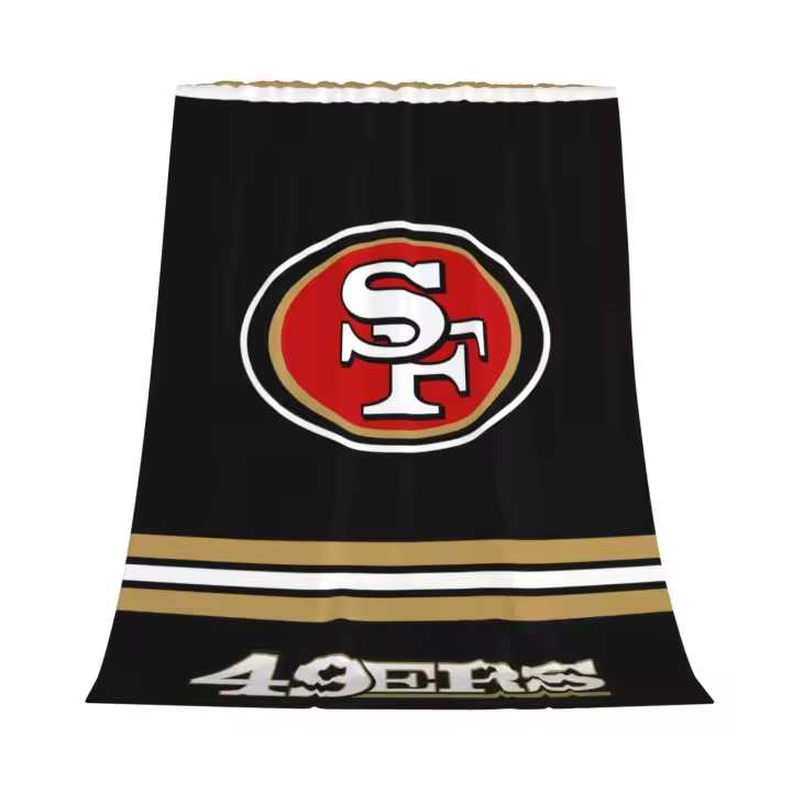 Manta de franela de San Francisco 49ers para decoración de dormitorio y ropa de cama - 1