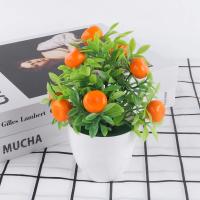 Planta Artificial bonsái naranja Granada árbol frutal decoración de alféizar de ventana planta falsa de jardín de plástico decoración del hogar en maceta - details 8