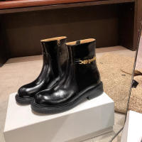 Preciosas botas con cremallera lateral, pequeñas botas chelsea con hebilla dorada - details 5