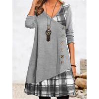 Vestido de manga larga para mujer, vestidos estampados a la moda, otoño - details 5
