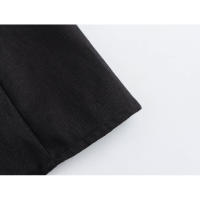 - Vestido camisero sin mangas con cinturón, mezcla de lino, estilo europeo y americano para mujer - details 8