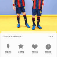 Conjunto de uniforme de fútbol para niños Club Messi Ronaldo Camiseta de la Copa del Mundo - details 2