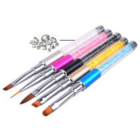 Pincel de diamantes de imitación de cristal para decoración de uñas, bolígrafo para sombreado, dibujo tallado y diseños florales - details 1