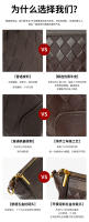 Bolso de mensajero de cuero, pequeño y ligero mini bolso pequeño vertical de piel de vaca para mujer, bolso para teléfono móvil. - details 3