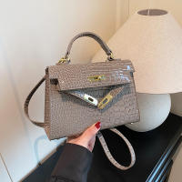 Cerradura texturizada portátil pequeño bolso cuadrado de las mujeres nuevo versátil clásico bolso de mensajero de hombro PU bolso Kelly de moda - details 29