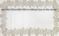 Battilo Ence mesa de comedor rectangular floral blanco bordado mantel impermeable, boda, fiesta, hogar - details 1