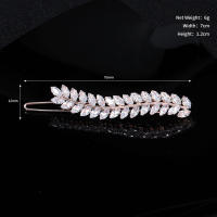 Pinzas Para El Cabello De Mujer Con Zirconia Y Cristal Adornos De Moda Para El Pelo Barretas De Boda Joyería Accesorios Para El Cabello - details 5