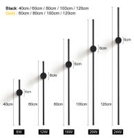 Lámpara de Pared LED Moderna PARKSON Interruptor Táctil Luz de Sala de Estar para Decoración del Hogar Altura de 80cm 100cm 120cm - details 4