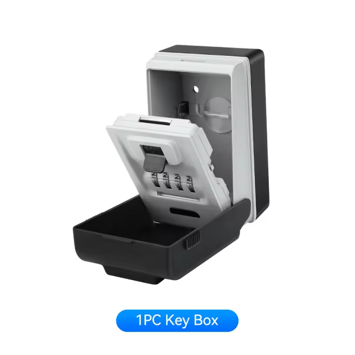 Wsdcam-caja de seguridad para llaves montada en la pared, gran capacidad, combinación de 4 dígitos, para exteriores, con luz LED - 1