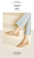 Nuevos zapatos británicos de cuero suave, zapatos pequeños de cuero, tacón grueso, tacón bajo, zapatos Marie - details 4