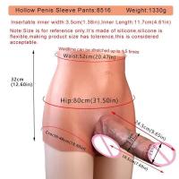 Empaque privado Sexy SXXY 10 estilos Dildo hueco grande con correa para hombres Gay Funda de silicona para hombre Pantalones Retraso de la eyaculación Juguetes sexuales - details 26