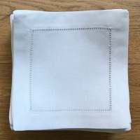 12 Piezas Servilleta de Cóctel de Lino Servilleta de Cóctel Servilletas de Bebidas para Cena Fiesta Tela de Algodón de Lino 8 "x 8" (20x20 cm) - details 5