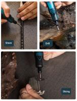 1 Juego de mini amoladora eléctrica de bricolaje, herramienta eléctrica de talla de jade portátil para el hogar, herramienta de pulido, amoladora eléctrica con carga USB, herramienta eléctrica - details 4