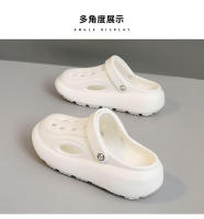 Zuecos de verano para mujer, versátiles, con suela gruesa y suave, estilo bosque, que aumentan la altura. - details 13
