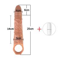 Empaque privado SEXY Condón reutilizable Largo Grande Retraso de la eyaculación Manga de alargamiento masculino Extensor de pene Juguetes sexuales para adultos para hombres - details 10