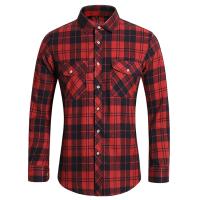 Camisa de Manga Larga con Estampado Geométrico a Rayas Estilo Casual para Hombres - details 2