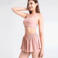 Falda deportiva para mujer, minifalda informal lisa de retales, bádminton, tenis, vendaje de moda de verano, Yoga y baile - details 1