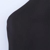 Vestido largo de noche sencillo con textura satinada PB&ZA2025, cuello halter, ajuste slim, tirantes, para verano, ropa de mujer. - details 3