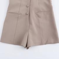 2025 Pantalones Cortos Casuales Ajustados de Una Pieza, Estilo Nuevo, Simple y Versátil para Mujer - details 5