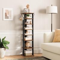 Zapatero, Estante Zapatero, Estantería para Zapatos, Mueble Zapatero de 8 Niveles, con 2 Ganchos, 50 x 28 x 113 cm, para Entrada, Dormitorio, Ahorra Espacio, Blanco - details 24
