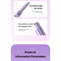 Rizador de pelo automático, pinzas de rizador de onda grande, rizadores de estilismo de aniones, varita rizadora giratoria antienredos para peinar el cabello - details 9