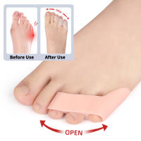 Corrector de Hallux Valgus de Silicona Herramientas de Cuidado de Pies de Orthoticas de Separación de Dedos de Bunion Paquete de 2 - details 1