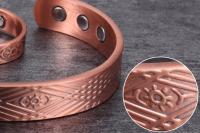 Conjunto de Joyas Magnéticas Vinterly para Mujeres y Hombres Pulsera de Cobre Saludable Anillo de Compromiso Ajustable y Abierto Estilo Vintage - details 5