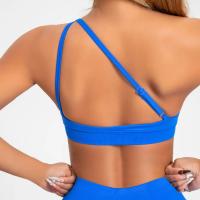 Sujetador deportivo asimétrico para mujer, Top de gimnasio con soporte alto, cuello Halter, espalda descubierta, Fitness, velocidad, Activewaer, entrenamiento, ropa interior sin costuras - details 21