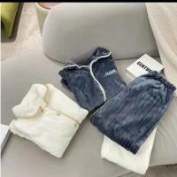 Pijama de Franela Gruesa Dulce Suavidad de Alta Calidad Comodidad Casual para Hombres en Invierno - details 13