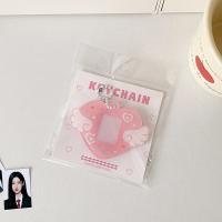 Con llavero Mini soporte para sesión fotográfica, colgante de ala de corazón de amor, decoración colgante, marco para sesión fotográfica de identificación, imagen de ídolo, tarjeta fotográfica - details 14