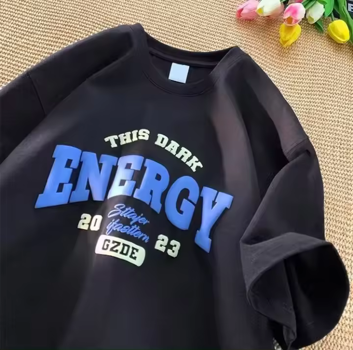 Camiseta de Algodón Suelta con Manga Corta Moda de Verano para Hombres - 1