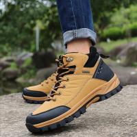 Zapatos de senderismo populares para hombre, zapatillas de cuero para exteriores, botas de montaña, calzado de escalada, trotar, Trekking - details 9