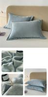 Bonenjoy-funda de almohada de terciopelo, 2 uds., funda de almohada de 48x74cm, funda de almohada suave con cremallera, funda de almohada para decoración de sofá - details 3